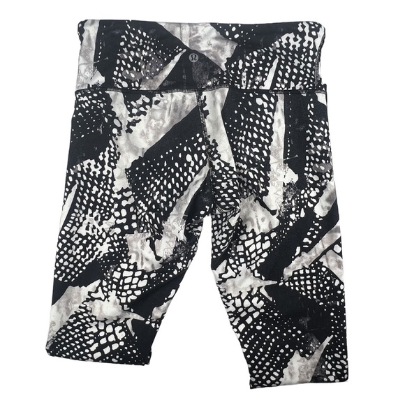 Lululemon Wunder Under Pant III Full-On Luon Static Mist White Black Leggings 6 - Picture 5 of 5